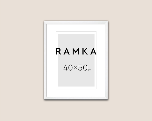 Ramka do plakatu 40x50 cm - kolor biały