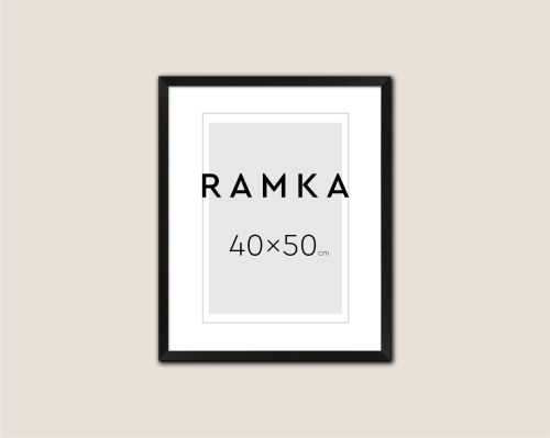 Ramka do plakatu 40x50 cm - kolor czarny