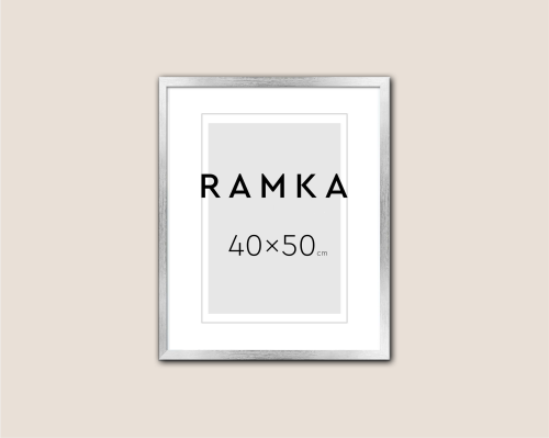 Ramka do plakatu 40x50 cm - kolor srebrny