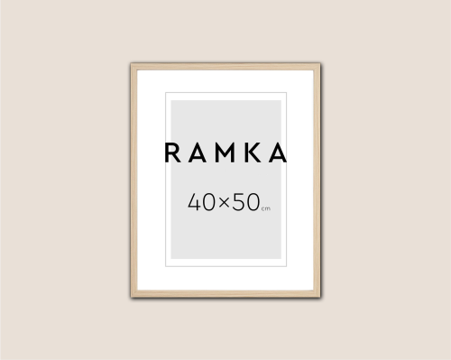 Ramka do plakatu 40x50 cm - kolor buk