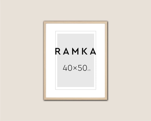 Ramka do plakatu 40x50 cm - kolor buk