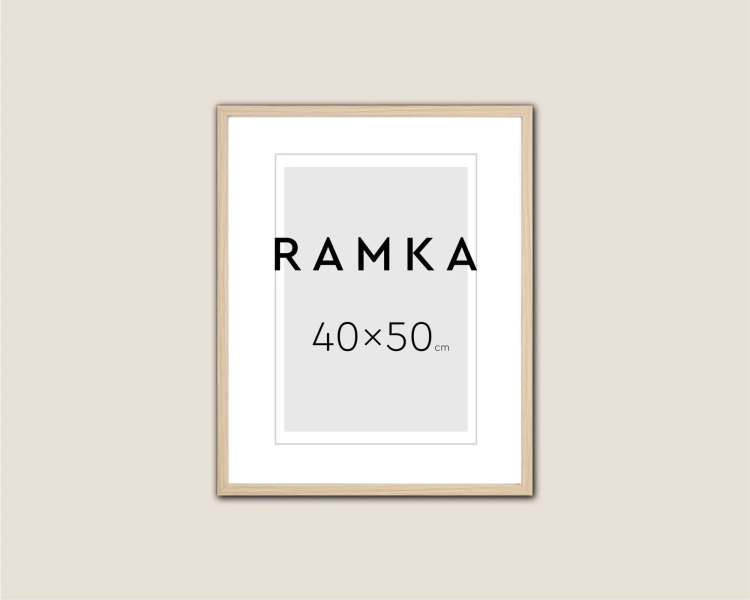Ramka do plakatu 40x50 cm - kolor buk