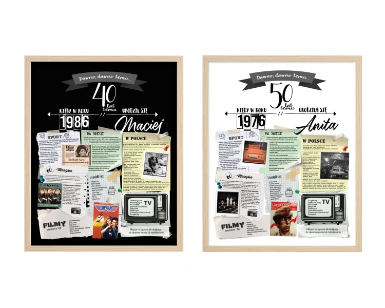 Plakat urodzinowy personalizowany
