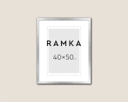 Ramka do plakatu 40x50 cm - kolor srebrny