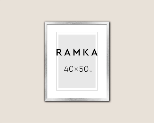 Ramka do plakatu 40x50 cm - kolor srebrny
