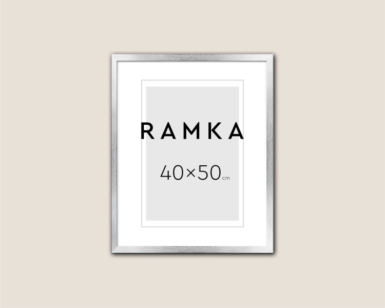 Ramka do plakatu 40x50 cm - kolor srebrny
