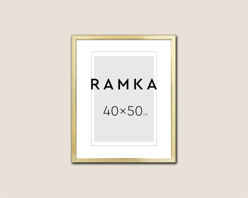 Ramka do plakatu 40x50 - kolor złoty