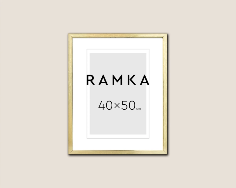Ramka do plakatu 40x50 - kolor złoty