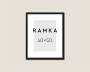 Ramka do plakatu 40x50 cm - kolor czarny