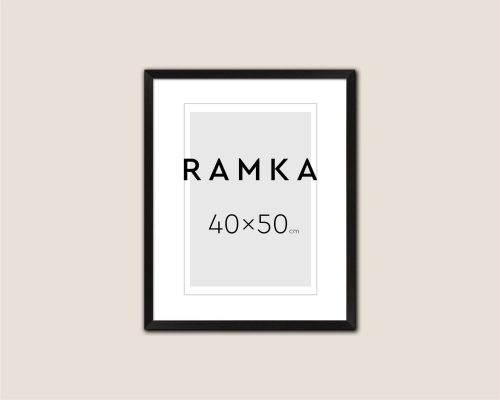 Ramka do plakatu 40x50 cm - kolor czarny