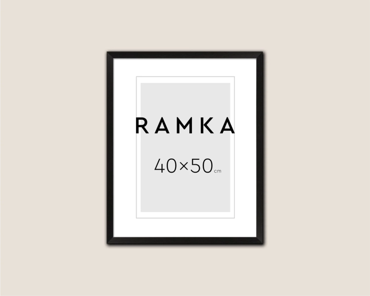 Ramka do plakatu 40x50 cm - kolor czarny
