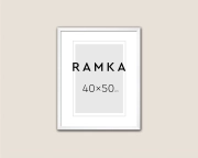 Ramka do plakatu 40x50 cm - kolor biały