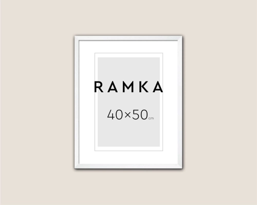 Ramka do plakatu 40x50 cm - kolor biały