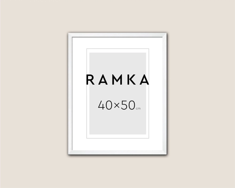 Ramka do plakatu 40x50 cm - kolor biały