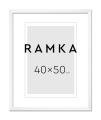 Ramka do plakatu 40x50 cm - kolor biały