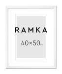 Ramka do plakatu 40x50 cm - kolor biały