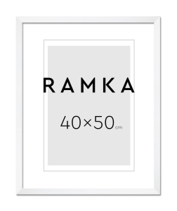 Ramka do plakatu 40x50 cm - kolor biały