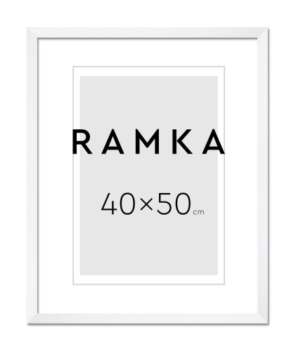 Ramka do plakatu 40x50 cm - kolor biały