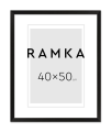 Ramka do plakatu 40x50 cm - kolor czarny