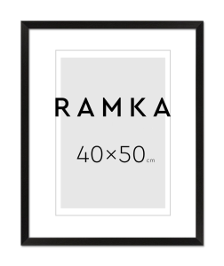 Ramka do plakatu 40x50 cm - kolor czarny