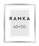Ramka do plakatu 40x50 cm - kolor srebrny