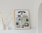 Plakat urodzinowy na 70 urodziny – personalizowany prezent na siedemdziesiątkę