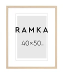 Ramka do plakatu 40x50 cm - kolor buk