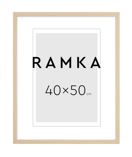 Ramka do plakatu 40x50 cm - kolor buk